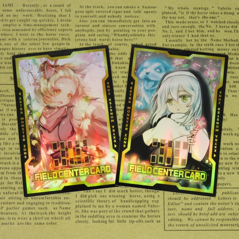

2pcs/set Yugioh Field Center Card Ash Blossom & Joyous Spring Null Nun & Blooming Dogwood Custom Altered art Foil Orica 2019 New
