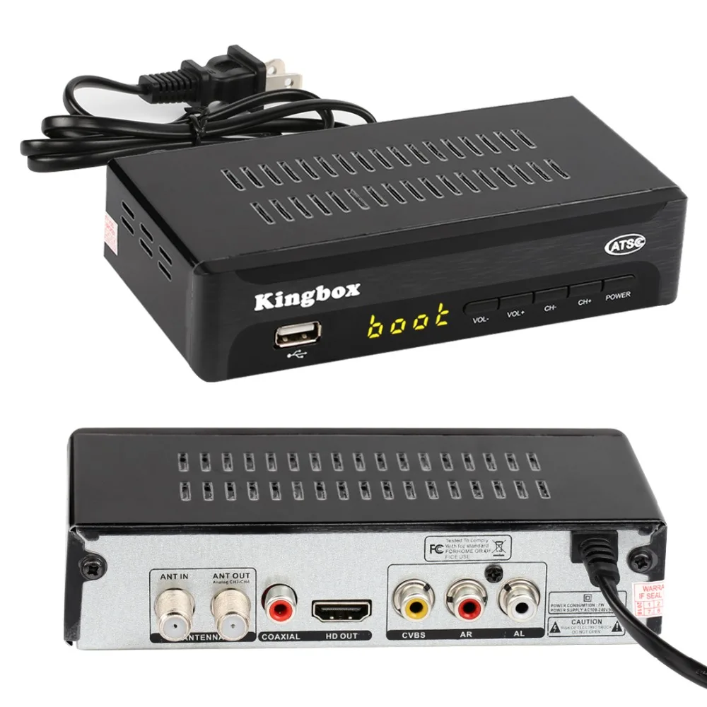 Q03S ATSC Converter Box HD 1080P with Record USB Multimedia Playback Leelbox Digital Converter Box for Analog TV and HDTV Set Top Box Pause Live TV 