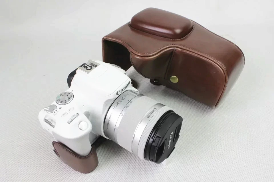 PU кожаный чехол для камеры Сумка для Canon EOS 200D 200DII 18-55 мм сумка для камеры