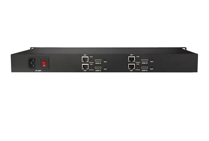 4 канальный HDMI IP кодировщик H.264 1080p @ 60fps Видео Аудио IPTV в 1U стойке|Теле- и