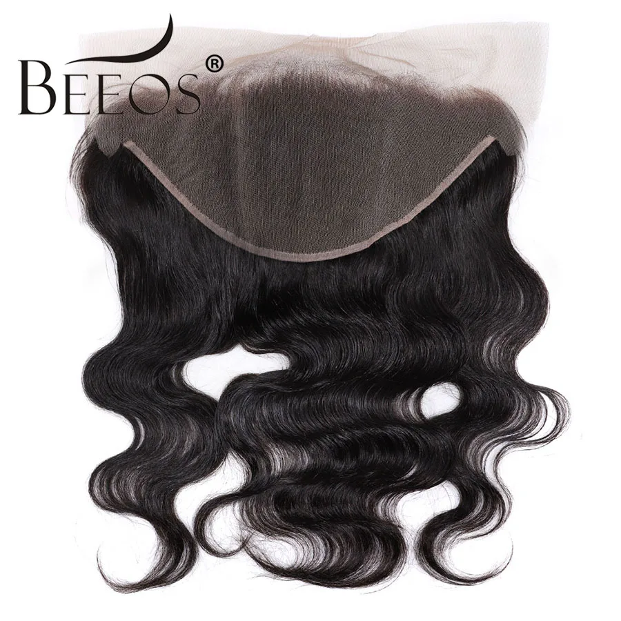 Brazilian Body Wave 13*6 Ear to Ear Lace Frontal Closure Remy Hair Deep Part Pre Plucked Baby Hair Lace Frontals Bleached Knots