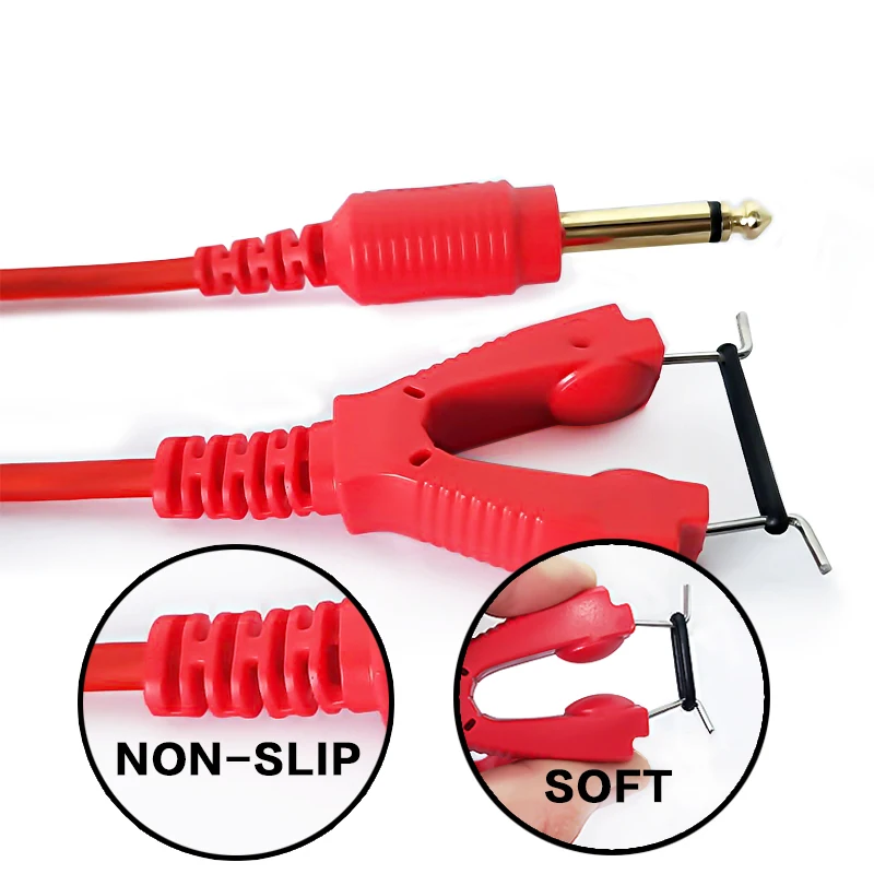 

Premium Quality Silicone Super Soft Copper Thick Tattoo Clip Cord 79 Inches For Tattoo Machines