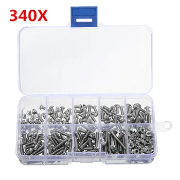 

MTGATHER 340pcs Suleve M3SS1 M3 Stainless Hex Socket Button Head Screws Allen Bolt Nut Assortment Kit