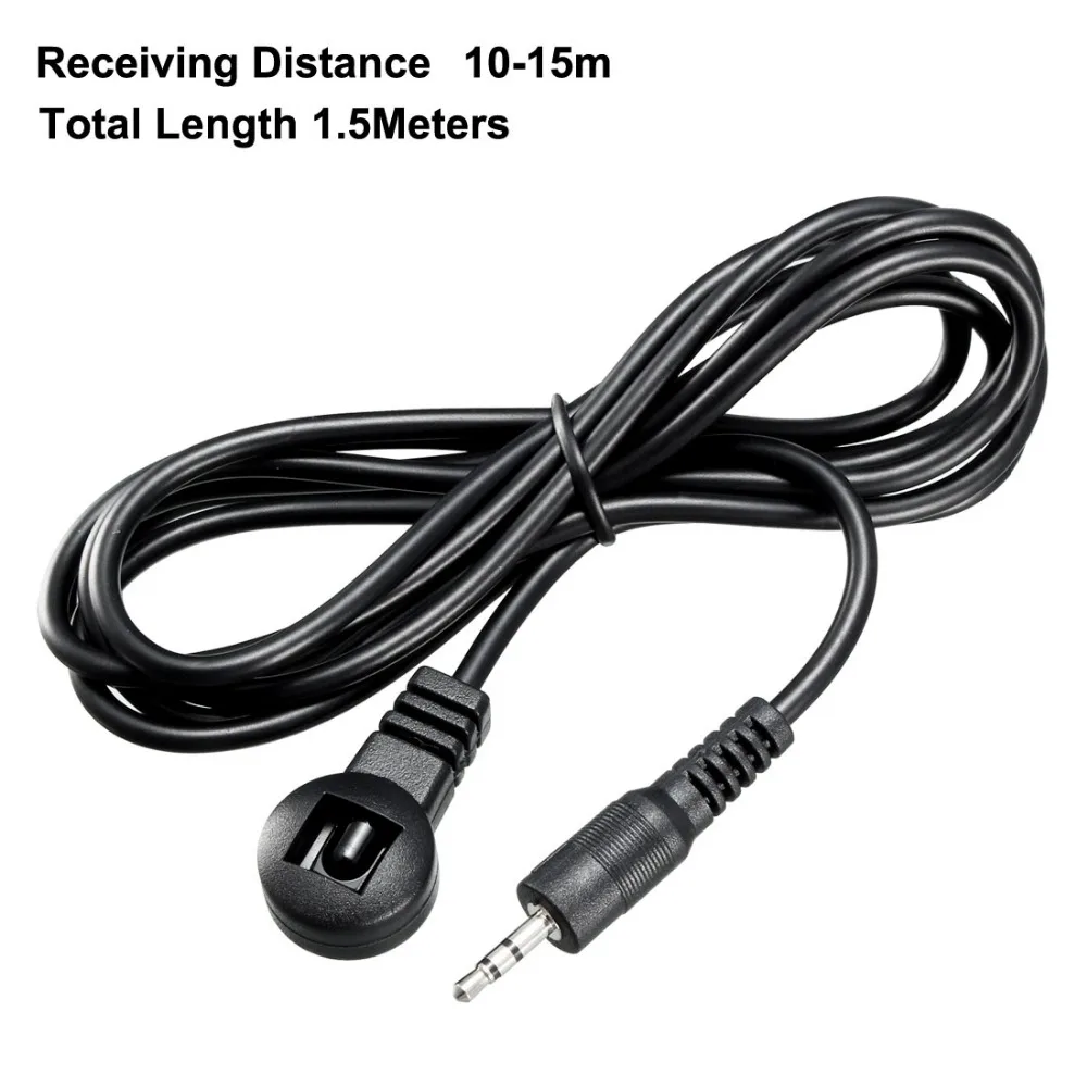 

Uxcell Single Head 2.5mm Jack IR Infrared Receiver 10-15m Receiving Distance 1.5m Cable 38-56kHz For Set Top Box AVR 1Pcs