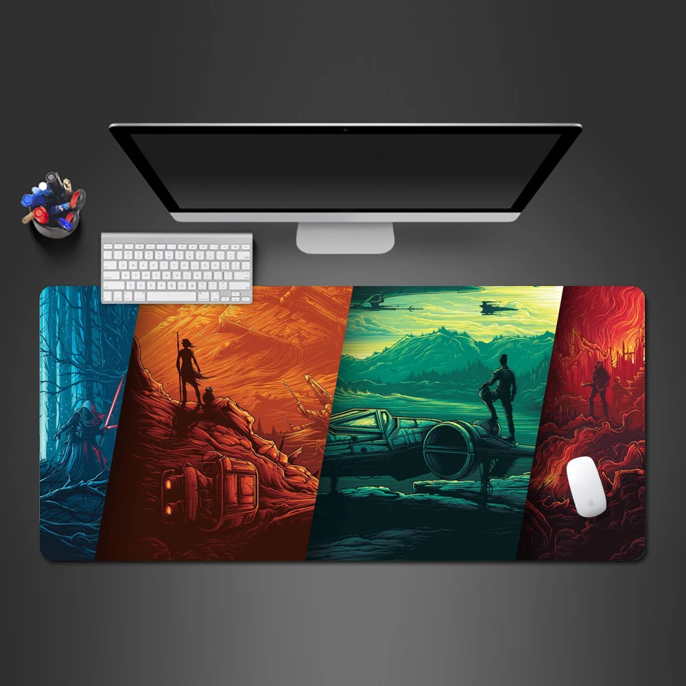 

Star Wars Anime Design Multicolor Mouse Gamer Pad Higt Quality Gaming Mousepad Fashion Mat Large Play Mats