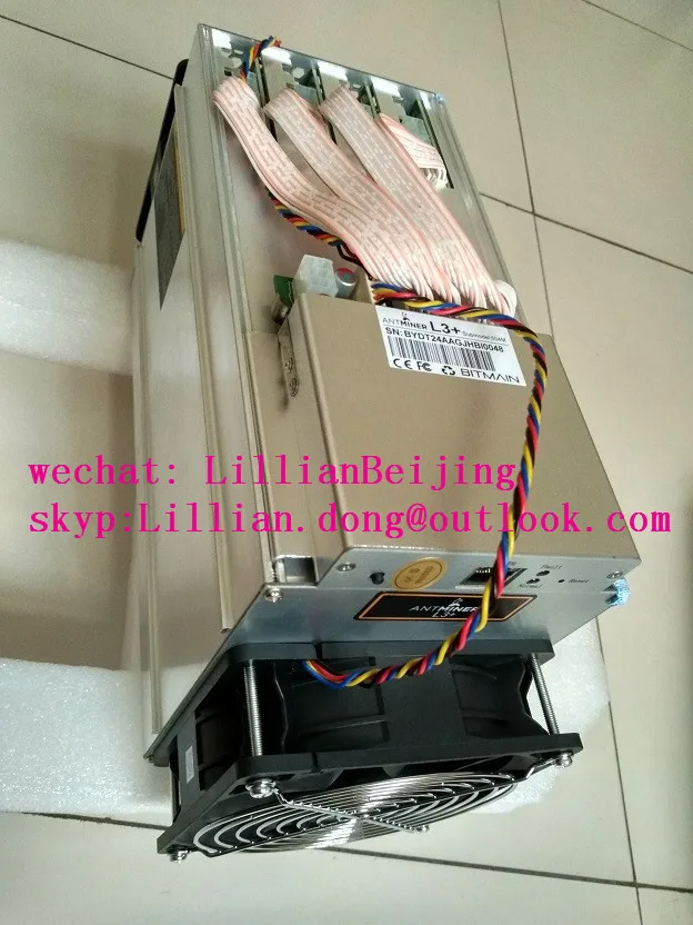 Б/у Bitmain Antminer L3+ Litecoin LTC Miner Scrypt AISC bitmain L3+ 504M