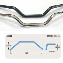 Touring пользовательского Бар Руль для Kawasaki W650 EJ650 Chrome/черный 1999 2000 2001 2002 2003 2004 2005 2006 2007 99-07