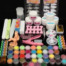 Профессиональный инструмент для ногтей, набор для маникюра, УФ-гель для ногтей, лампа для педикюра, удлиняющая сушилка, грунтовка, Базовое покрытие, блеск, французский наконечник, акриловая пудра