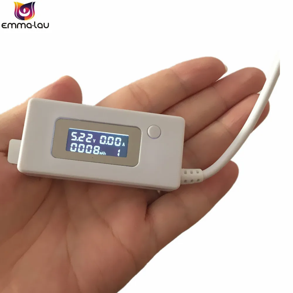 ЖК детектор емкости аккумулятора Micro USB 3 9 В постоянного тока измеритель