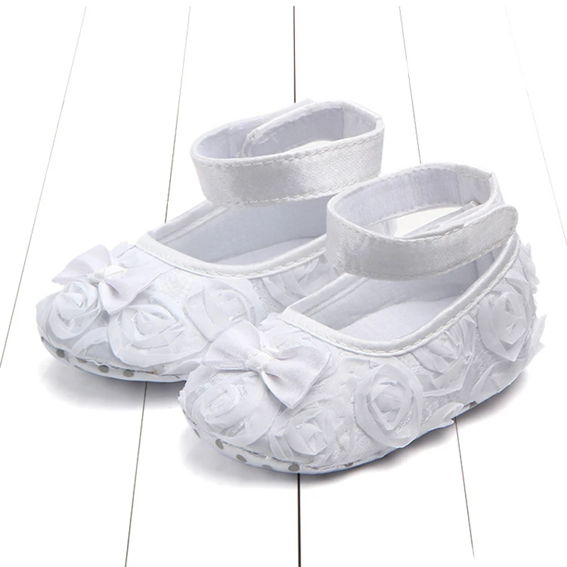 

Newborn Infants Baby Girl Soft Crib Shoes Moccasin Prewalker Sole Shoes