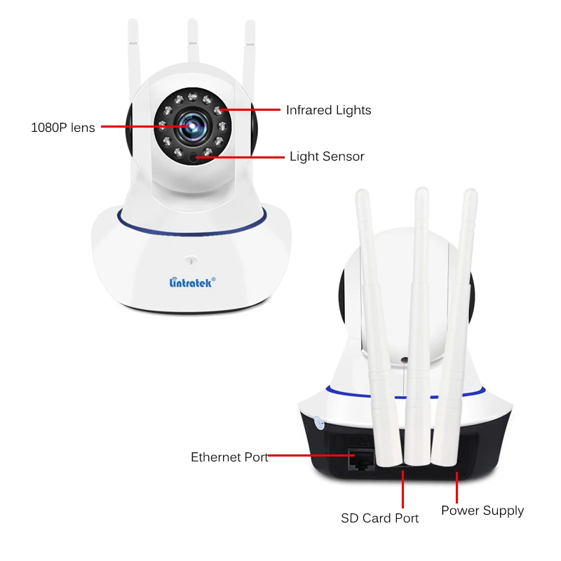 Wi Fi ip камера видеонаблюдения HD ночное видение 10 м P безопасности Беспроводная 1080