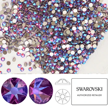 

NEW Effect Swarovski Elements Fuchsia Shimmer ( 502 SHIM ) ( ss5 - ss30 ) ( No Hotfix ) Flat Back Crystal Loose Rhinestone DIY