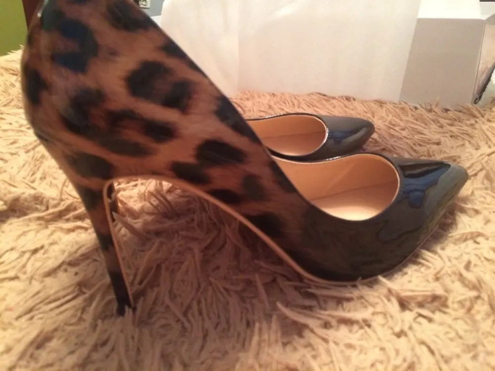 Leopard Patent Leather PumpsPumps Shoes59.98 USD-Sherilyn Shop White Leopard 12cm / 6.5