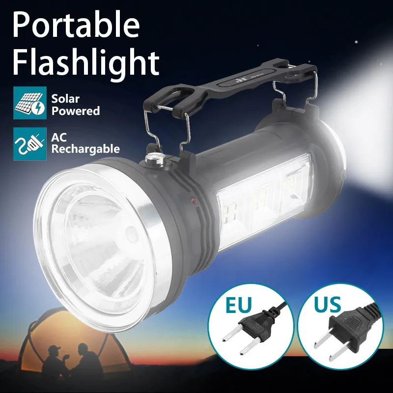 

Smuxi Solar LED Lantern 3 Mode Flashlight Portable Outdoor LED Rechargeable LED Light Camping Hanging Lantern