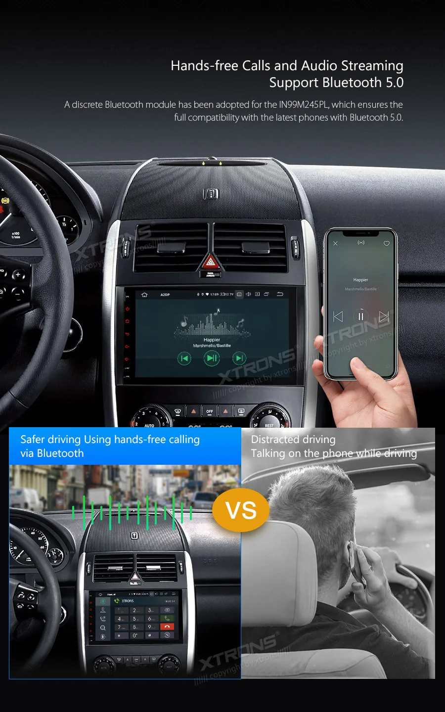 XTRONS Android 9,0 автомобильный стерео Мультимедийный Плеер для Mercedes Benz W245 W169 W906 W639 gps навигация Plug& Play дизайн без DVD