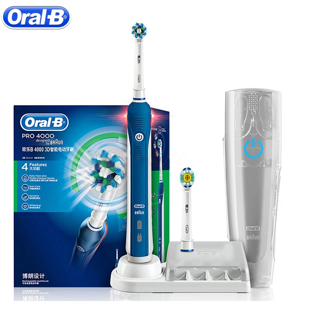 toothbrush oral electric ultrasonic sonic brush gum tooth teeth rechargeable whitening adult 3d smart toothbrushes pro4000 care