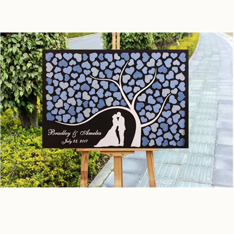 

Rustic 3D Heart Wedding Guest Book Alternatives Wedding Decor Unique Guestbook Wooden Tree of Life Personalized Wedding Gift