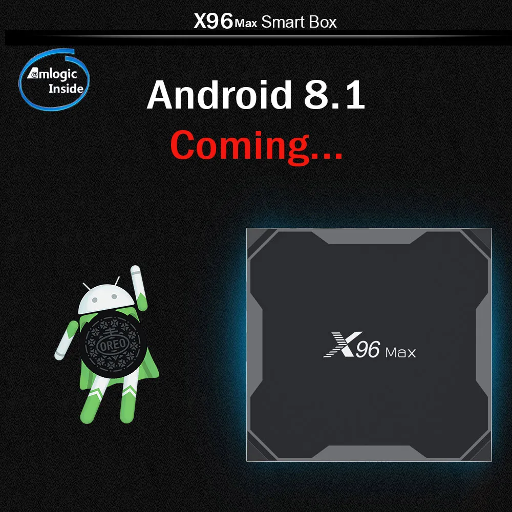 X96 ماكس X2 مربع التلفزيون الذكية الروبوت 8.1 التلفزيون مربع 4 K X96Max Amlogic S905X2 مشغل الوسائط 4 GB 64 GB رباعية النواة BT 1000 M 2.4G و 5 GHz المزدوج Wifi