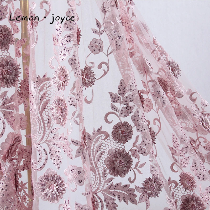 Сетка вышивка цветы Ткань, расшитая бисером африканская Тюль Свадебное платье для выпускного бала платья