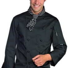 Черная Рабочая куртка шеф-повара