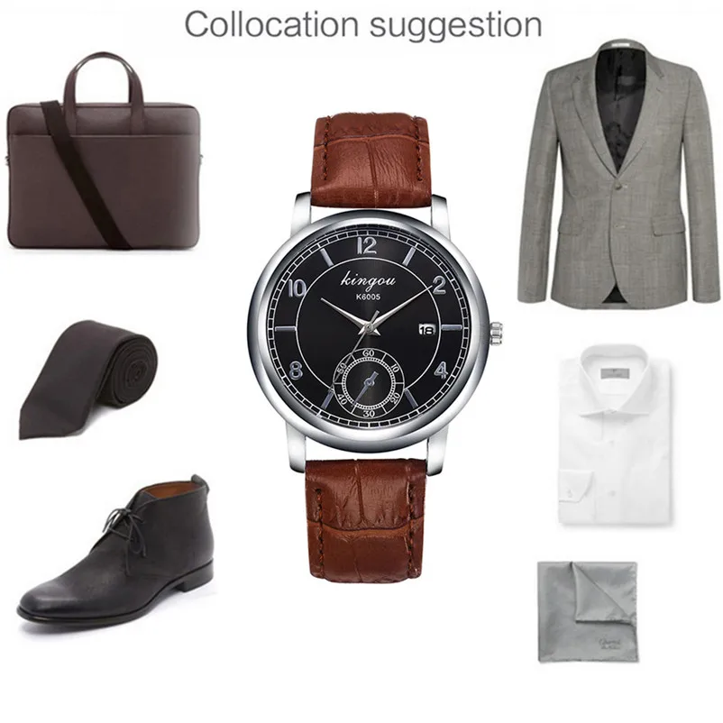 Men's watches of the famous luxury brand Retro Design Leather Band Analog Alloy Quartz Wrist Watch clock relojes hombre A07 (2)