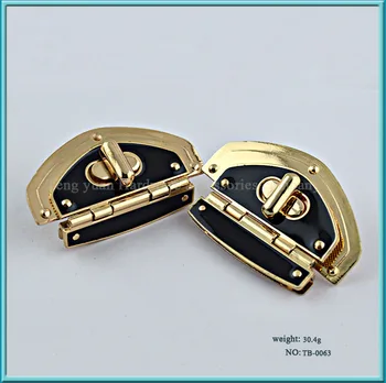 

6pieces/lot New Luggage hardware accessories Twist lock bags hardware locking metal lock