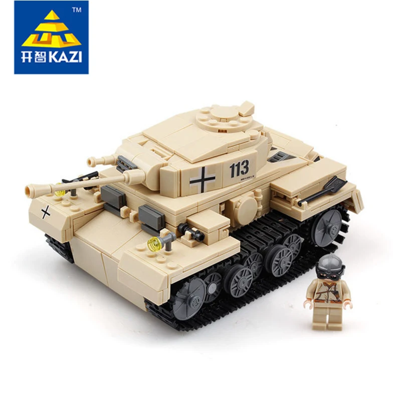 

Military Transport Bricks Blocks 1 PC with Military Adjustable Tank and Soldiers Gift Toys for Children Technic Kazi 82008