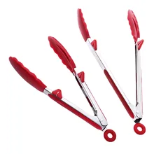 Новые силиконовые стендовые щипцы для барбекю из нержавеющей стали, дизайн, термостойкие барбекю, зажим для Салат Хлеб, кухонные щипцы для пищи