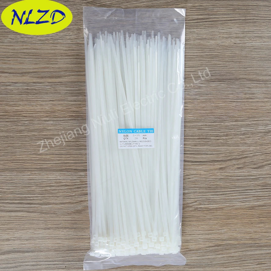 Plastic Cable Tie belt 5x370mm 14.5inch straps for wire Width 4.8mm