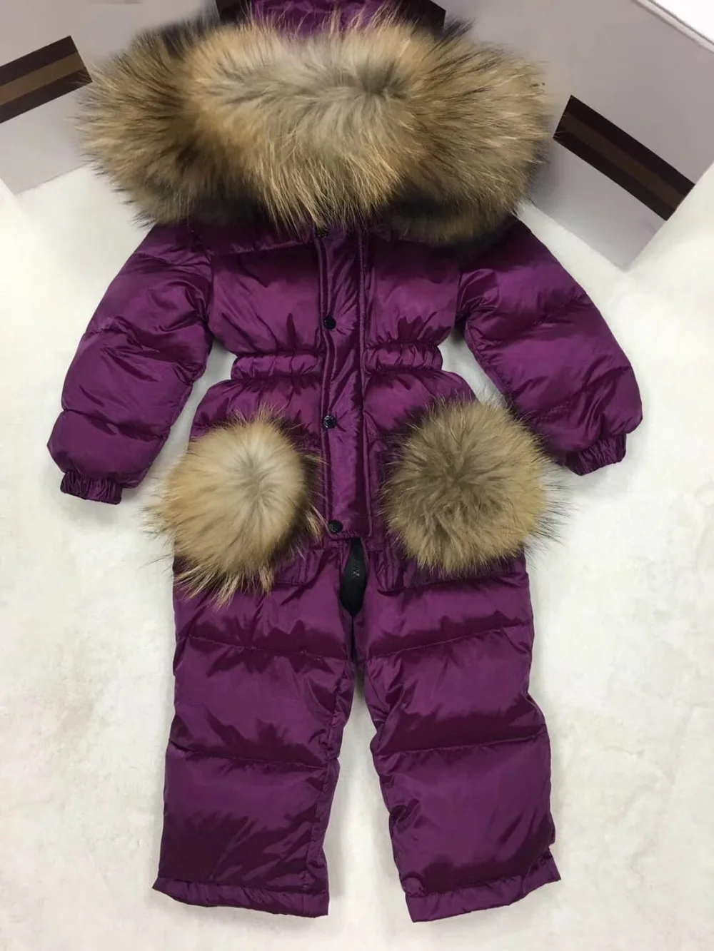 

2018 Boys Girl jumpsuit children Ski Suit Waterproof Windproof Ski Snowboard Outdoor Warm Kid Sets One-piece Children Clothing