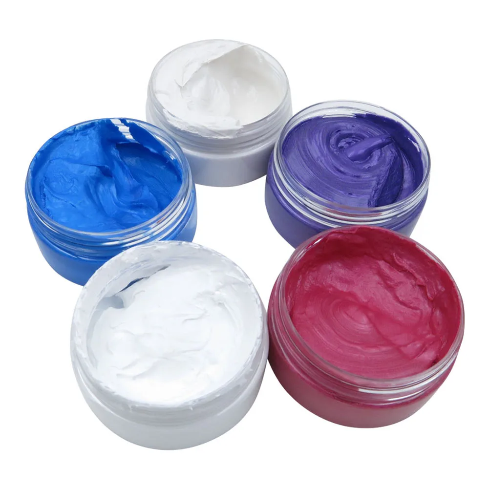 80g Hair Wax styling tools Disposable Hair Color Wax dye one time