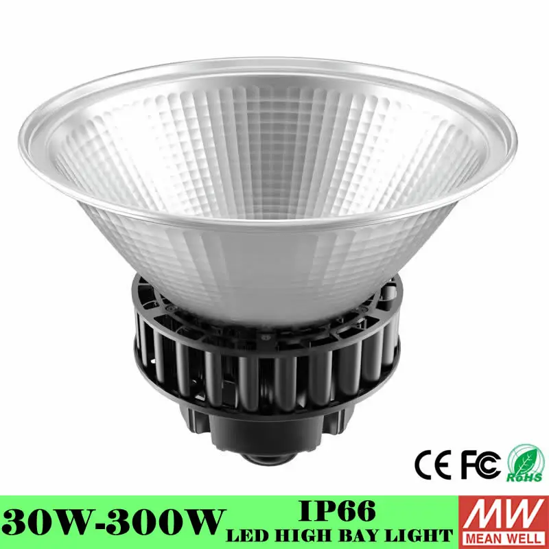 

WHKPSL Cool white 60W 80W 100W LED High Bay Light With for Garage warehouse Stadium Exhibition hall factory Industrial lighting