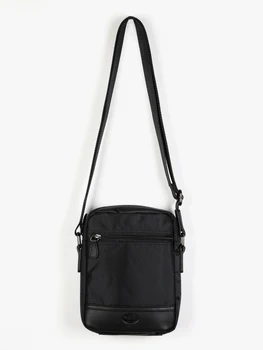

Man shoulder bag with small pockets-Black