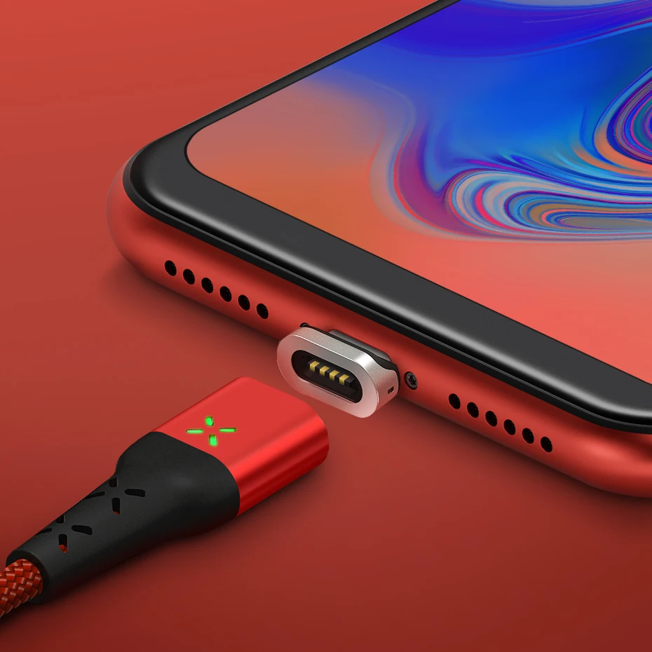 ANBES USB مغناطيسي صغير كابل يو إس بي نوع C المغناطيس شاحن شحن سلك USB C كابل ل فون سامسونج Xiaomi الهاتف المحمول الكابلات