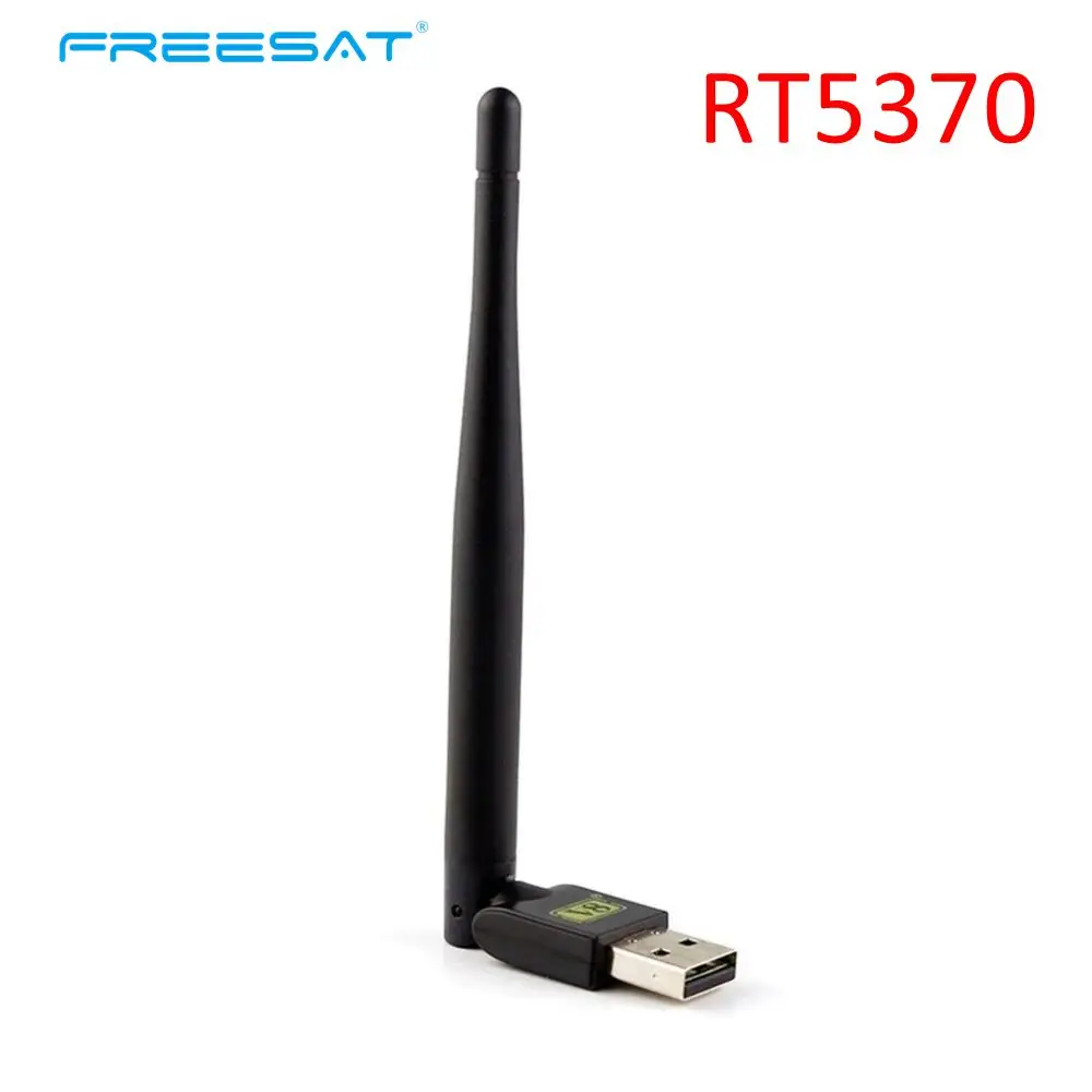 Freesat USB Wi-Fi RT5370 с антенной для работы Freesat V7 HD V7 плюс цифровых спутниковых ресиверов и Другое комплект верх сел ТВ коробка