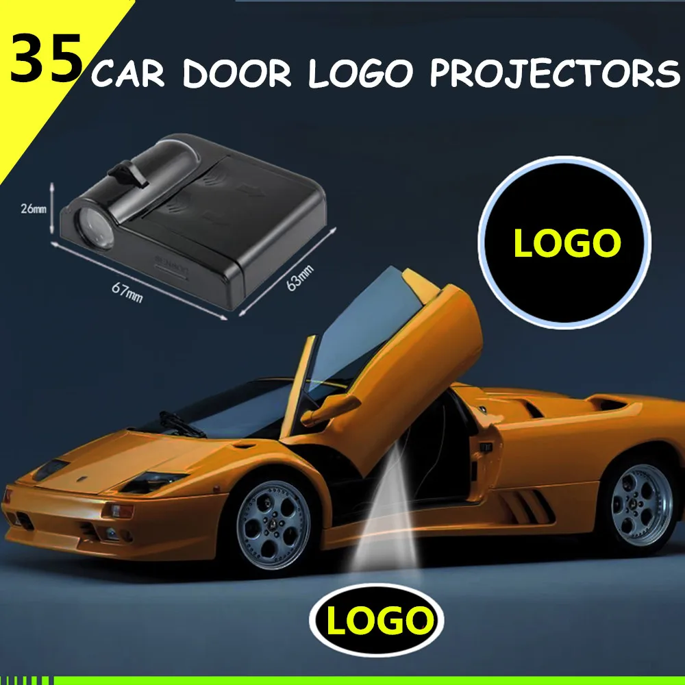 

2x Wireless LED Car Door Light Car Styling for Georgia Bulldogs Shadow Logo lamp