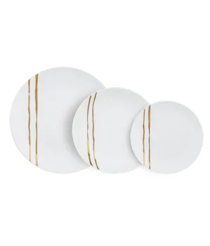 

Table 18 pieces Service elegant fine porcelain pattern Ginger 18 PCs
