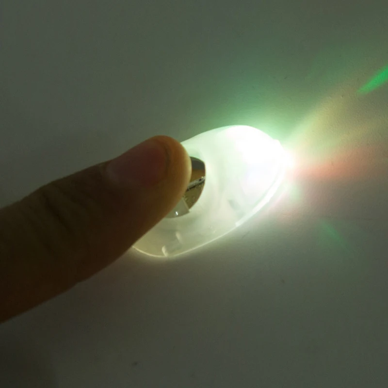 8pcs/LED Light Dancing Finger Magic Trick Props Kids Amazing Glow Thumb Light Street Magic for Magicians Beginner