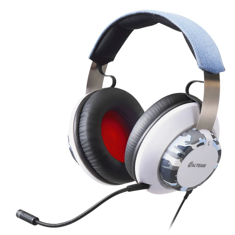 Large Wired Camouflage Game Gamer Gaming Headset