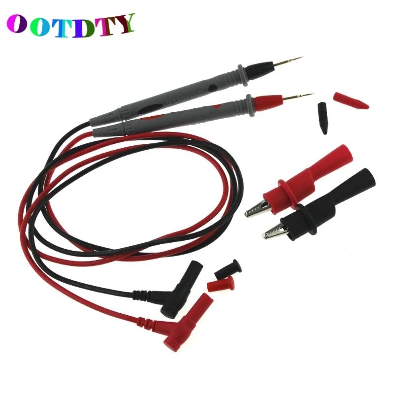 

OOTDTY Alligator Clips Clamp Cable Digital Multimeter Test With 1000V 20A Test Lead