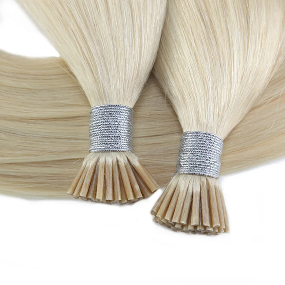 Moresoo Pre Bonded I Tip Human Hair Extensions Bleach Blonde Color #613 Keratin Tipped 100% Real Remy Hair 1g/s 50strands/pack Moresoo Pre Bonded I Tip Human Hair Extensions Bleach Blonde Color #613 Keratin Tipped 100% Real Remy Hair 1g/s 50strands/pack