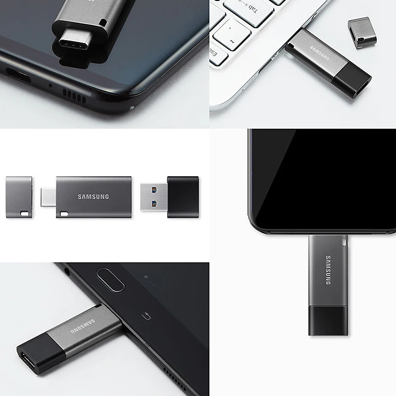 SAMSUNG USB флеш накопитель 32 Гб OTG металлический 3 1 ручка ключ 64 TypeC высокоскоростная