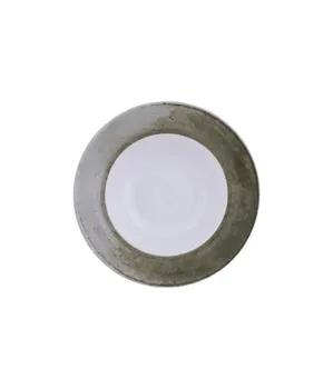 

Salad Bowl low various colors porcelain pattern meal and grains