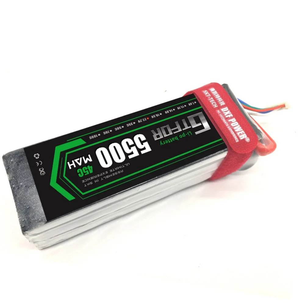 GTFDR Lipo батарея 22 2 V 5500MAH 45C 6S MAX 90C T/XT60 RC для Rc вертолета автомобиля лодки дрона