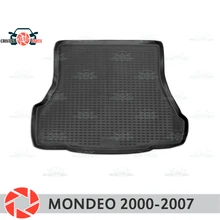 Коврик багажника для Ford Mondeo 2000-2007 коврик багажника напольные коврики Нескользящие полиуретановые грязезащитные внутренние Багажники автомобильный Стайлинг