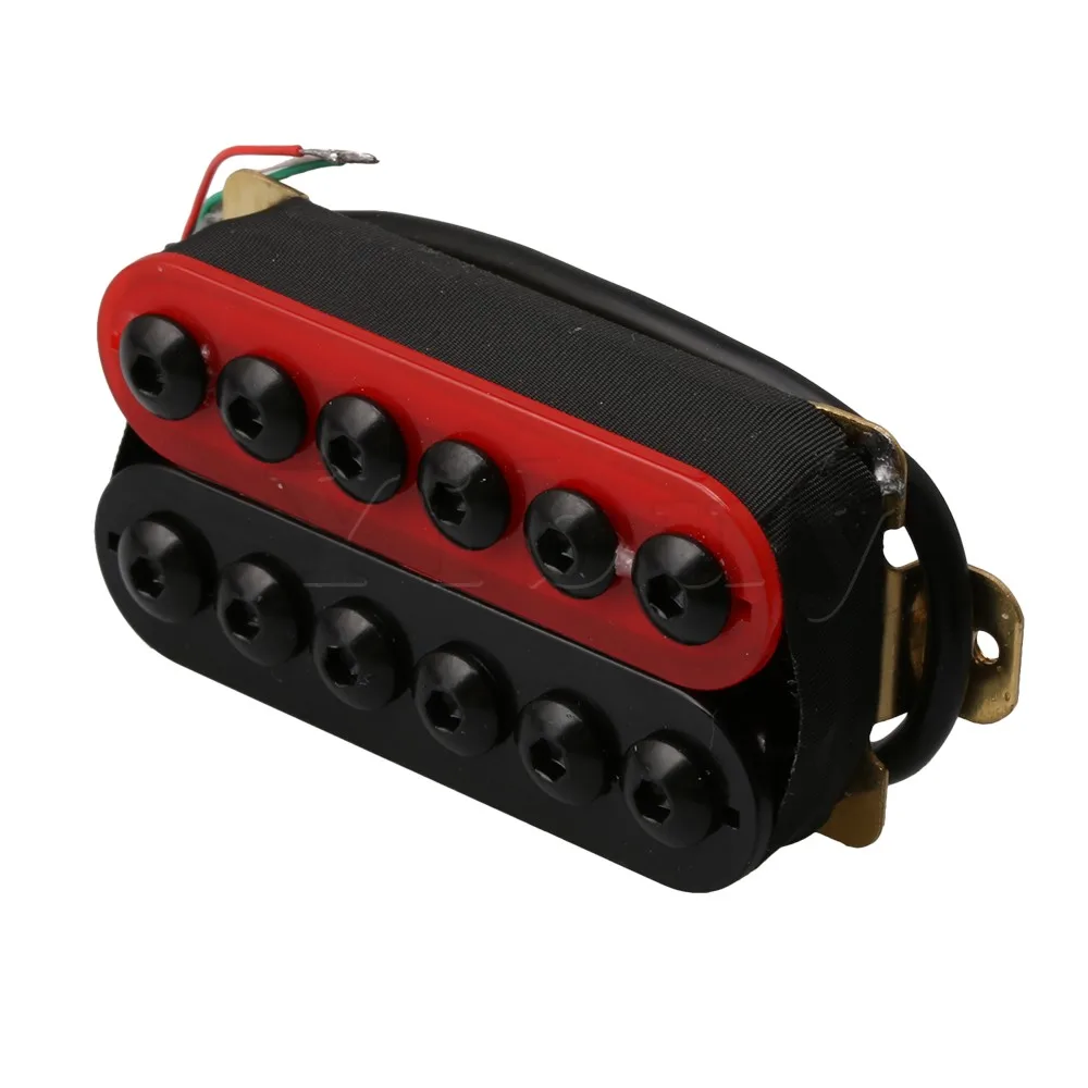 Double Coil Humbucker Electric Guitar Neck Bridge Pickup Red and Black  
