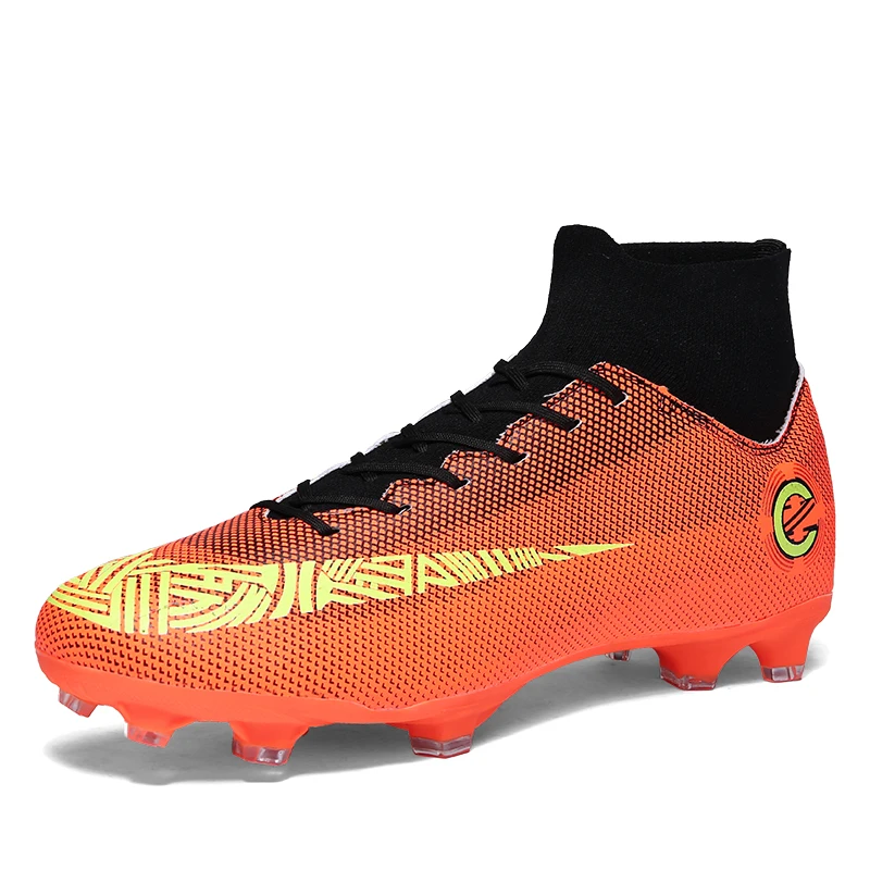sufei Professional Football Boots Turf & FG Men Soccer Shoes Superfly Futsal Long Spikes Athletic Kids Cleats chuteira futebol