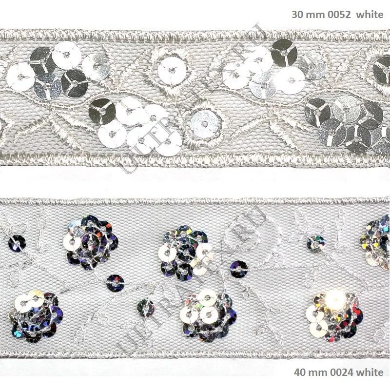 30-95mm 15 yards/roll. Black or white sequins decorative Lace Fabric Trim Ribbon Garment Accessories wedding decoration DIY | Дом и сад