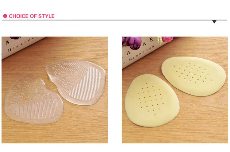 Transparent Invisible Silica Silicone Latex High Heels Sole Cushion Protector Foot Feet Care Forefoot Insert Pads Half Insoles Stickers (8)