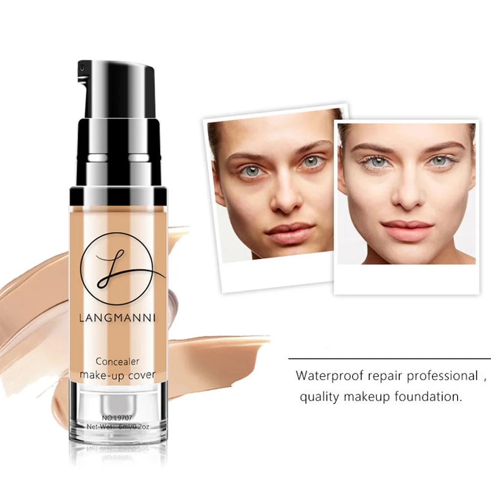 

1pc 6ml Makeup BB Cream Concealer Foundation Waterproof Korean Cosmetics Makeup Contour Maquiagem Profissional Completa TSLM1